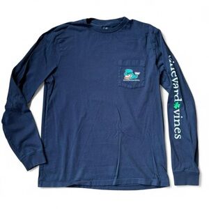Vineyard Vines Navy Long Sleeve Tee size small